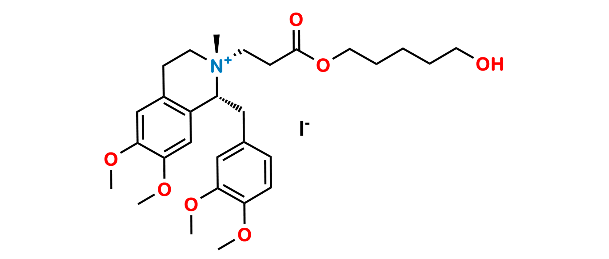 Atracurium Besylate Impurity D2 Iodide (cis-Quaternary Alcohol)